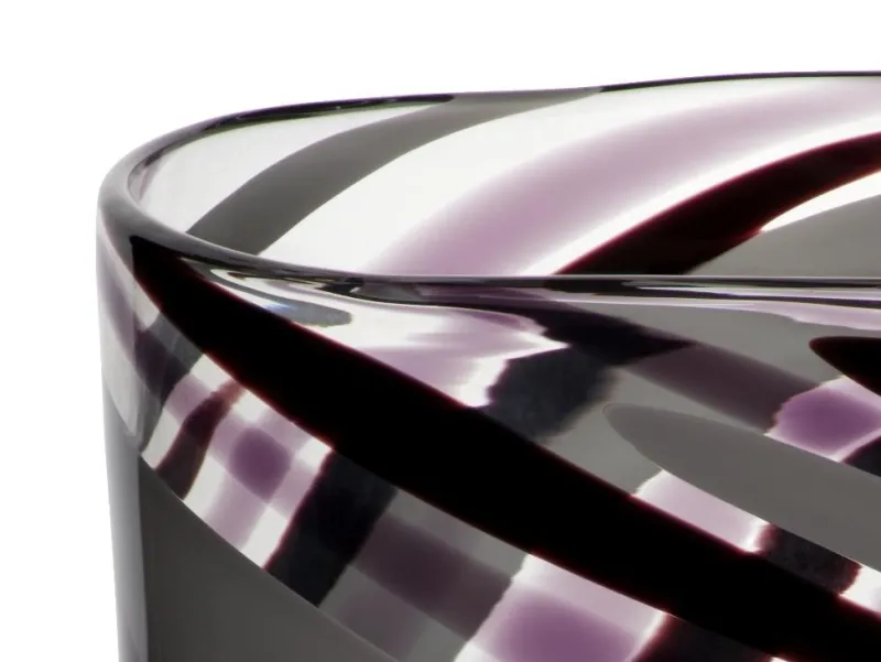 Vasen^Amara Design Glasvase Flame 28cm violett