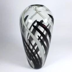 Vasen^Amara Design Glasvase Flame 36cm violett