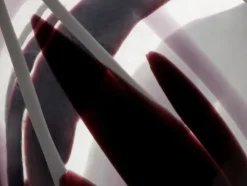 Vasen^Amara Design Glasvase Flame 36cm violett