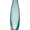 Geburtstag|Frauen^Glaswaren sonstige Glasvase Flaschenvase Dekovase Blütenvase Belly Aquablau 30 cm