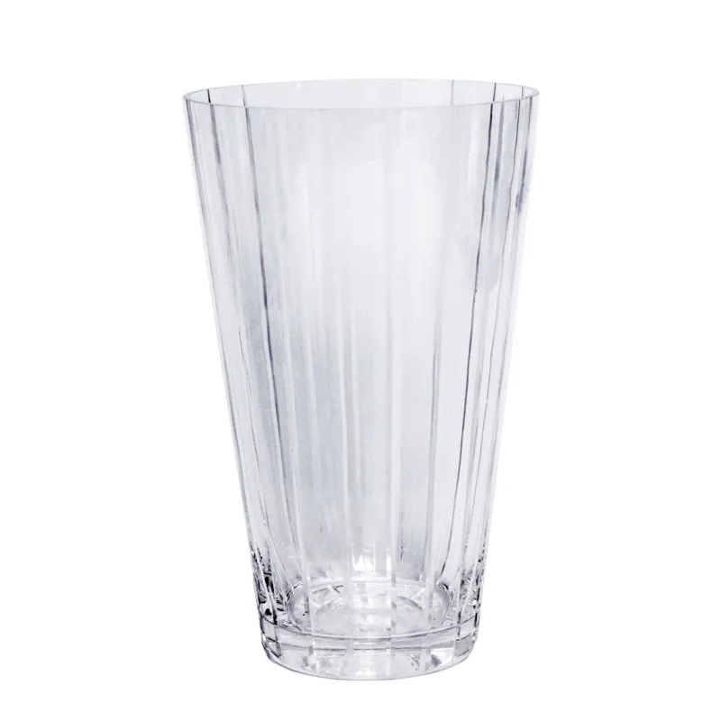 Vasen^Cristalica Glasvase geschliffen 30 cm transparent