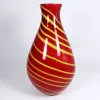 Valentienstag|Vasen^Amara Design Glasvase Red Twist 32cm