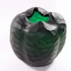 Vasen^Art Glass Glasvase rund Blumengefäß Deko Tischvase Moonlight Höhe 18cm grün Handmade