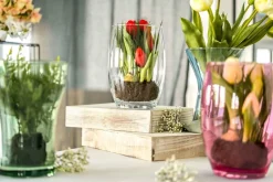 Vasen^Cristalica Glasvase Spring Belly 19,5 cm