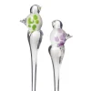 Sonstiges|Tiere & Figuren^Cristalica Glasvogel Blumenstecker auf Stab 40 cm