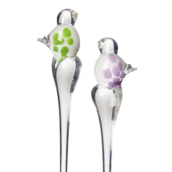 Sonstiges|Tiere & Figuren^Cristalica Glasvogel Blumenstecker auf Stab 40 cm