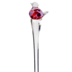 Sonstiges|Tiere & Figuren^Cristalica Glasvogel Blumenstecker auf Stab 40 cm