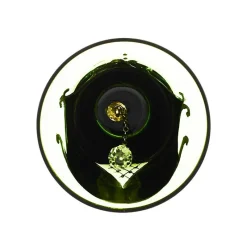 Tischglocken^Art Glass Glocke Green Queen 16 cm, Grün/Gold, aus Glas