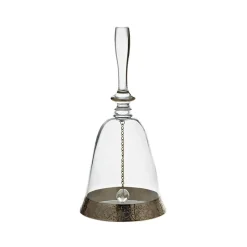 Tischglocken^Cristalica Kingdom Glocke Platinrand "Platinic Age" (17,5cm)