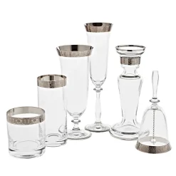 Tischglocken^Cristalica Kingdom Glocke Platinrand "Platinic Age" (17,5cm)