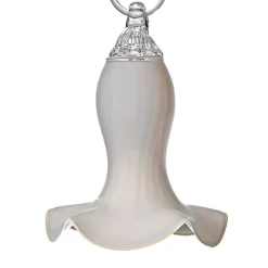 Blüten^Art Glass Glockenblüte hängend Gartenflair 25cm mit Stab