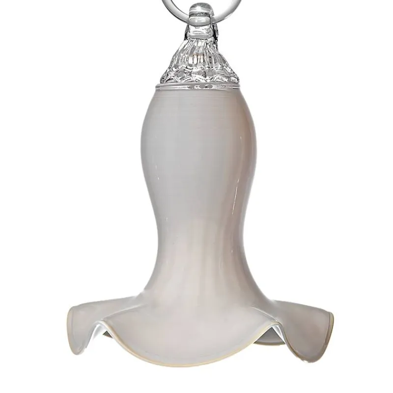 Blüten^Art Glass Glockenblüte hängend Gartenflair 25cm mit Stab