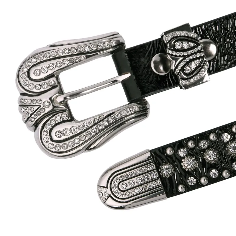 Sarah Kern Kollektion|Accessoires^Cristalica Gürtel Jimena aus Leder für Damen Glam