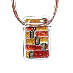 Halskette|Fusing Glasschmuck^Schmuck Halskette "Fusing Gem" (6,5cm)