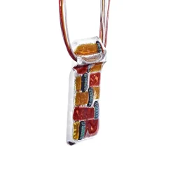 Halskette|Fusing Glasschmuck^Schmuck Halskette "Fusing Gem" (6,5cm)