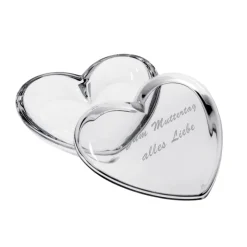 Valentienstag|Frauen^Cristalica Herzdose mit Gravur Muttertag 9,5x8cm