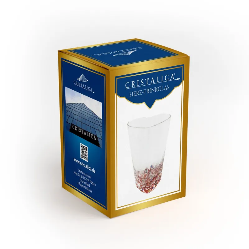 Valentienstag|Schalen & Schüsseln^Cristalica Herzschale Glasschale Bunt Konfeti/Transparent