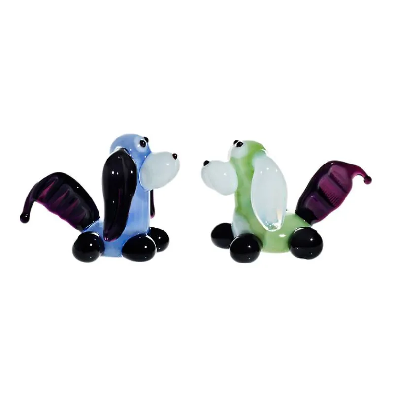 Geburtstag|Tiere & Figuren^Art Glass Hund Mini Plus 4-5cm Glas Figuren Sammeln Vitrine Miniatur Haustier