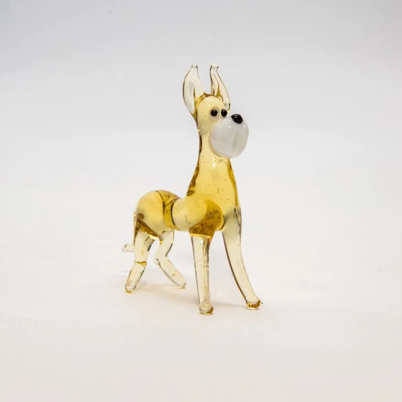 Geburtstag|Tiere & Figuren^Art Glass Hund Mini Plus 4-5cm Glas Figuren Sammeln Vitrine Miniatur Haustier