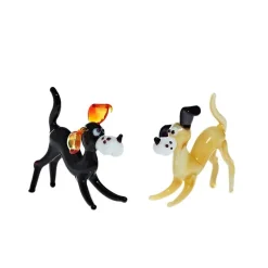 Tiere & Figuren|Hund & Katze^Art Glass Hund Mini Plus 4-5cm Glas Figuren Sammeln Vitrine Miniatur Haustier