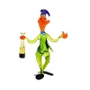 Geburtstag|Tiere & Figuren^Art Glass Jäger mit Flasche Big 15-17cm Glas Figuren Sammeln Vitrine Hobby Geschenk Deko