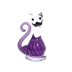 Tiere & Figuren|Hund & Katze^Art Glass Katze Tierwelt (15cm)