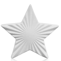 Weihnachten|Weihnachten^Cristalica Keramikfigur Stern 17cm Weihnachten Dekoration weiß