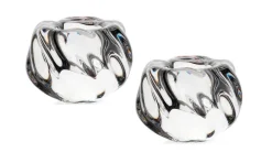 Kerzenhalter^German Crystal Kerzenhalter 2er-Set Katarina Silver 7cm