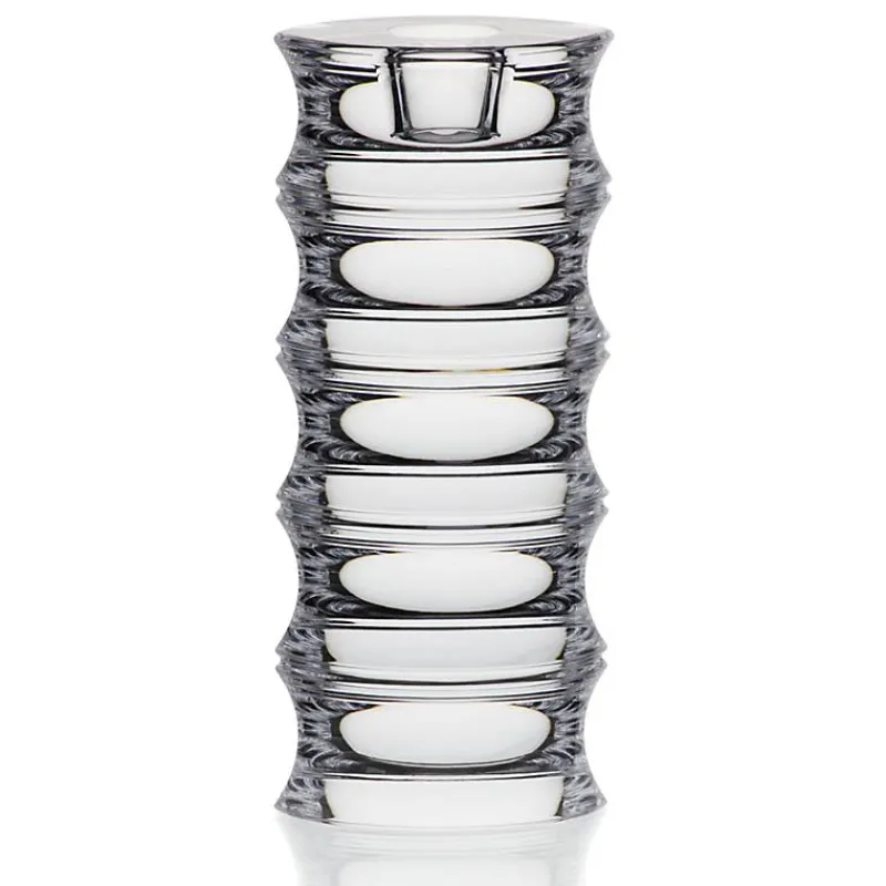 Kerzenhalter^German Crystal Kerzenhalter für Stabkerzen transparent 18cm Kristallglas