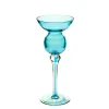 Kerzenhalter^Art Glass Kerzenhalter Jozefina blau "Art Queen" (30cm)