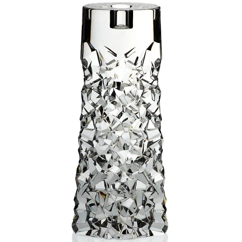 Kerzenhalter^German Crystal Kerzenhalter Katarina Gold 25cm, Transparent, aus Bleikristall