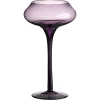 Kerzenhalter^Amara Design Kerzenhalter Kerzenständer Teelichthalter Sunstar Violett Glas 25 cm