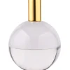 Kerzenhalter^Glaswaren sonstige Kerzenhalter Kugel Dioptrics Kristallglas klar/gold 13cm