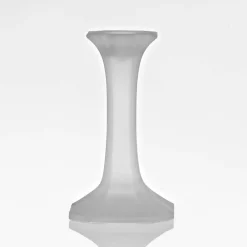 Kerzenhalter^German Crystal Kerzenhalter satiniert Crescendo 13,5cm, Satiniert, aus Kristallglas