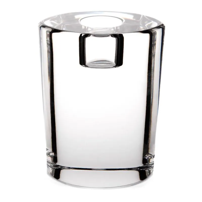 Kerzenhalter^German Crystal Kerzenhalter Starlight 10cm, transparent aus Bleikristall