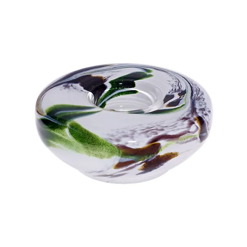 Kerzenhalter^Art Glass Kerzenhalter Ufo "Farbenzauber" (12cm)