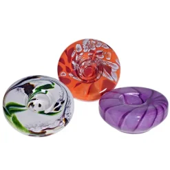 Kerzenhalter^Art Glass Kerzenhalter Ufo