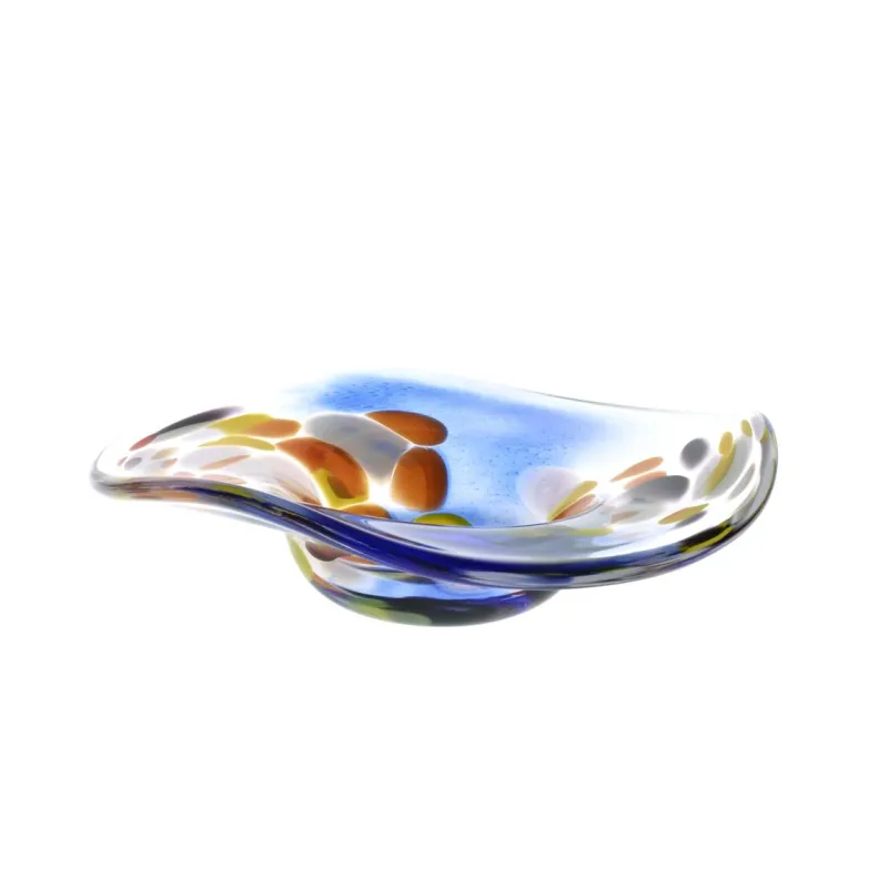 Kerzenhalter^Art Glass Kerzenteller "Pavel" (14,5cm)