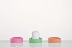 Kerzenhalter^Cristalica Kingdom Kerzenteller Quinn 9,5cm Kerzenhalter Stumpenkerzen farbig