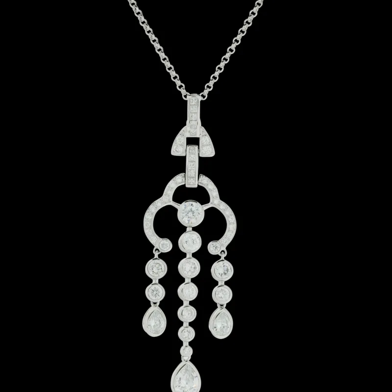 Sarah Kern Kollektion|Kettenanhänger^Cristalica Kettenanhänger Erato aus 925 Sterling Silber Schmuck für Damen Heat