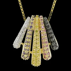 Sarah Kern Kollektion|Kettenanhänger^Cristalica Kettenanhänger Philadelphia aus 925 Sterling Silber Schmuck für Damen Cosmopolitan