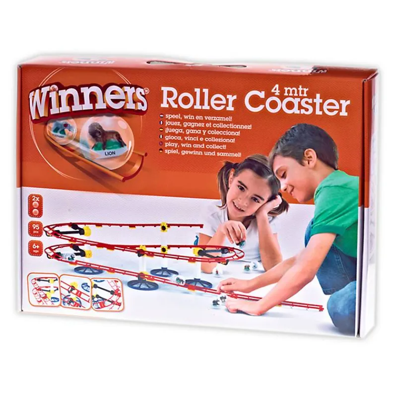 Kinder|Nuggets & Murmeln^Cristalica Kinderspiel Murmelbahn 95-teilig, 4 Meter lang