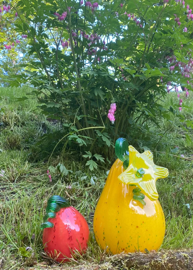 Valentienstag|Halloween^Cristalica GmbH Kürbis Gemüse 18cm Glas Früchte Figuren Küche Vitrine Sammeln Glaskunst