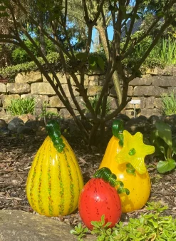 Valentienstag|Halloween^Cristalica GmbH Kürbis Gemüse 18cm Glas Früchte Figuren Küche Vitrine Sammeln Glaskunst