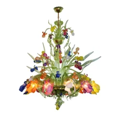 Leuchter & Lampen^Beleuchtung Kronleuchter Acquatico Policromo "Murano" (Ø100cm)