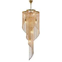Leuchter & Lampen^Beleuchtung Kronleuchter Cressida Erleuchtung, Gold/Transparent, aus Glas