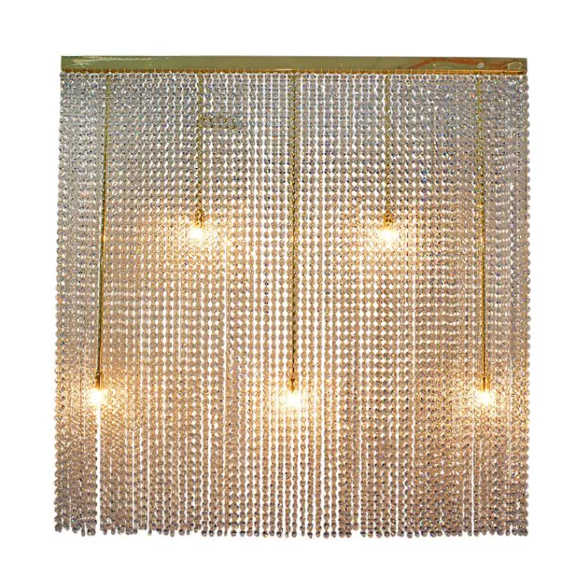 Leuchter & Lampen^Beleuchtung Kronleuchter Katharina Erleuchtung, Gold/Transparent, aus Glas