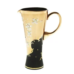 Kanne & Krug^Art Glass Krug Black Queen 1500 ml, Gold/Braun, aus Glas