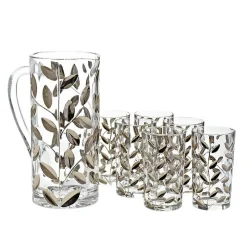 Gläser Mit Karaffe^Art Glass Krug Edelrausch mit 6 Bechern 7-tlg. (1200ml/250ml)