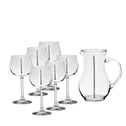 Gläser Mit Karaffe^Cristalica Kingdom Krug mit Gläsern City Diamonds 7tlg,